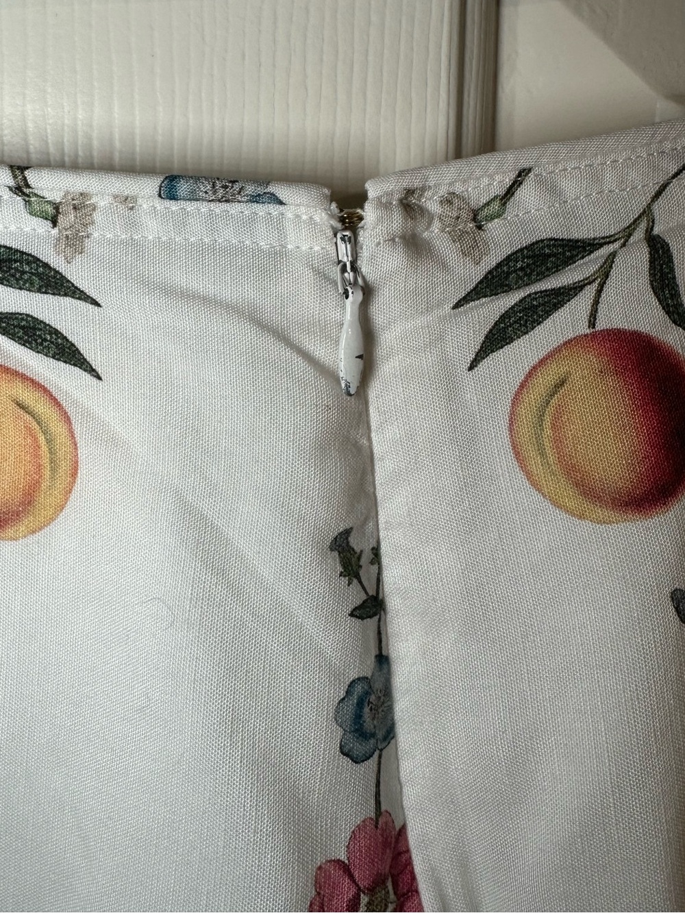SANCIA Sastria Linen Blend Floral Shorts Size M High Rise White Lined - Picture 6 of 12